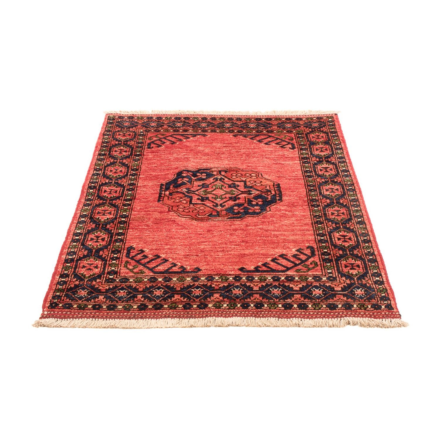 Tappeto afgano - 120 x 85 cm - rosso chiaro