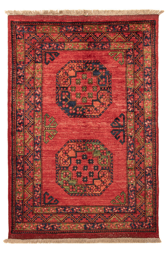 Tappeto afgano - 125 x 87 cm - rosso