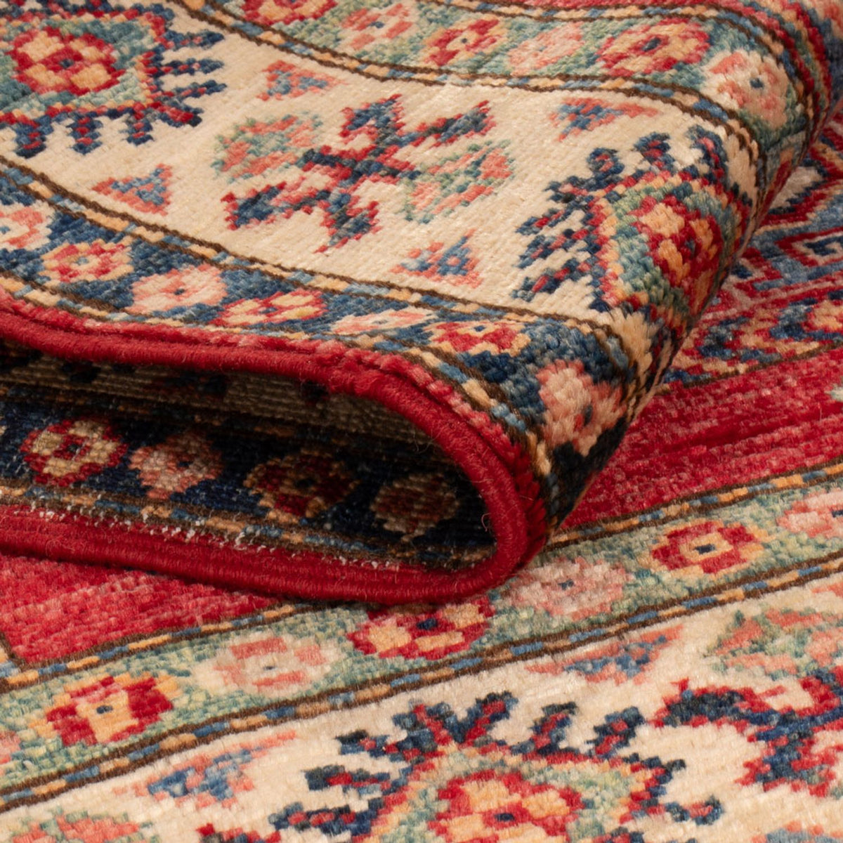 Tappeto Ziegler - Kazak - Reale - 122 x 82 cm - rosso bordeaux