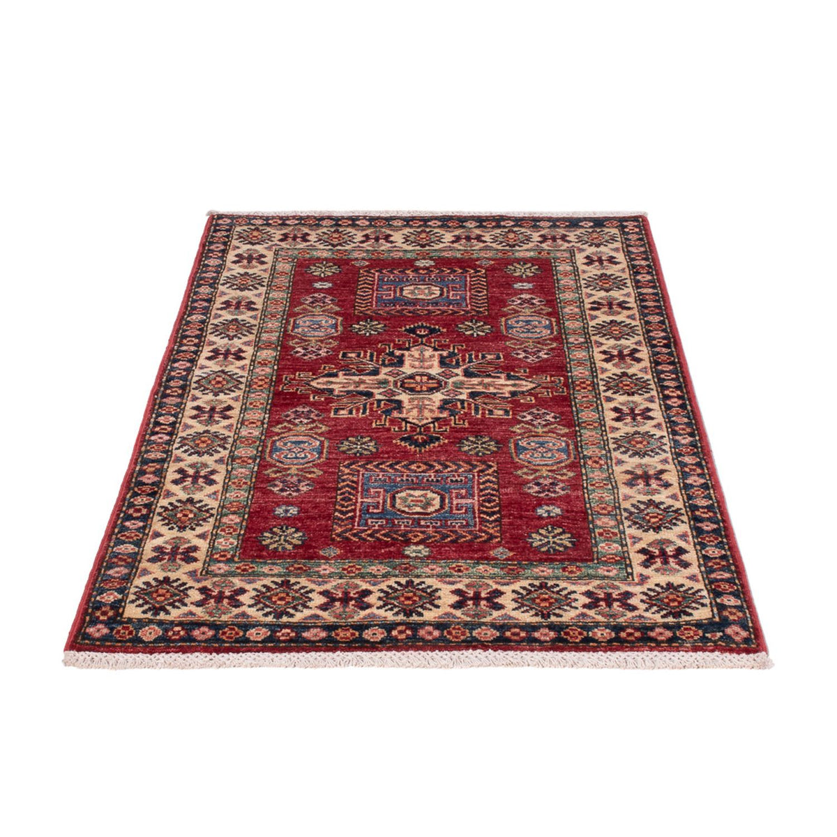 Tappeto Ziegler - Kazak - Reale - 122 x 82 cm - rosso bordeaux