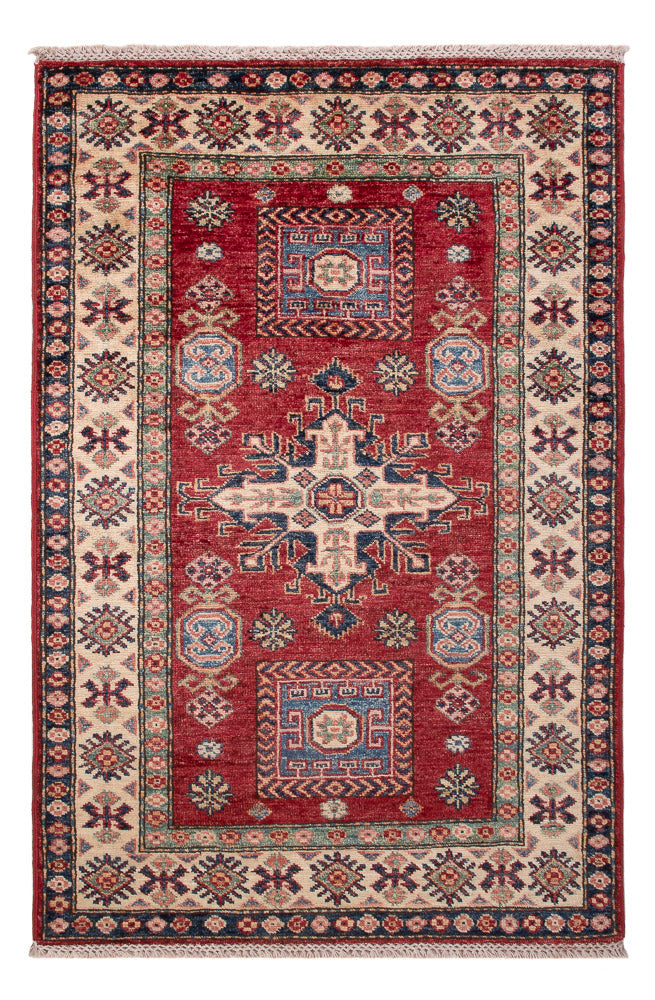 Tappeto Ziegler - Kazak - Reale - 122 x 79 cm - rosso bordeaux