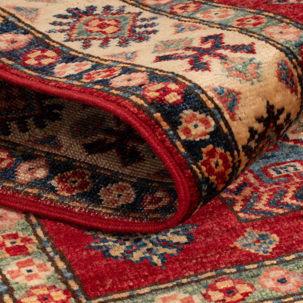 Tappeto Ziegler - Kazak - Reale - 122 x 79 cm - rosso bordeaux
