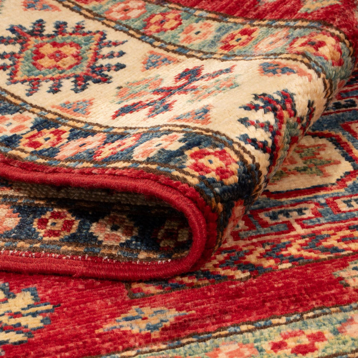 Tappeto Ziegler - Kazak - Reale - 122 x 84 cm - rosso bordeaux