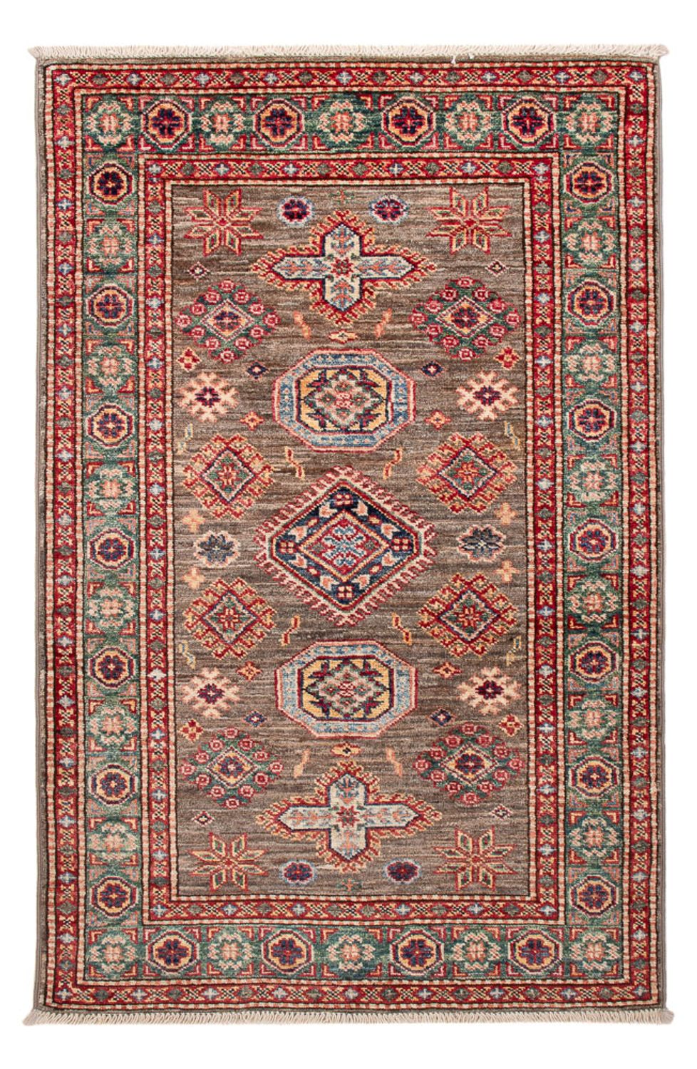 Tappeto Ziegler - Kazak - Reale - 120 x 77 cm - marrone scuro