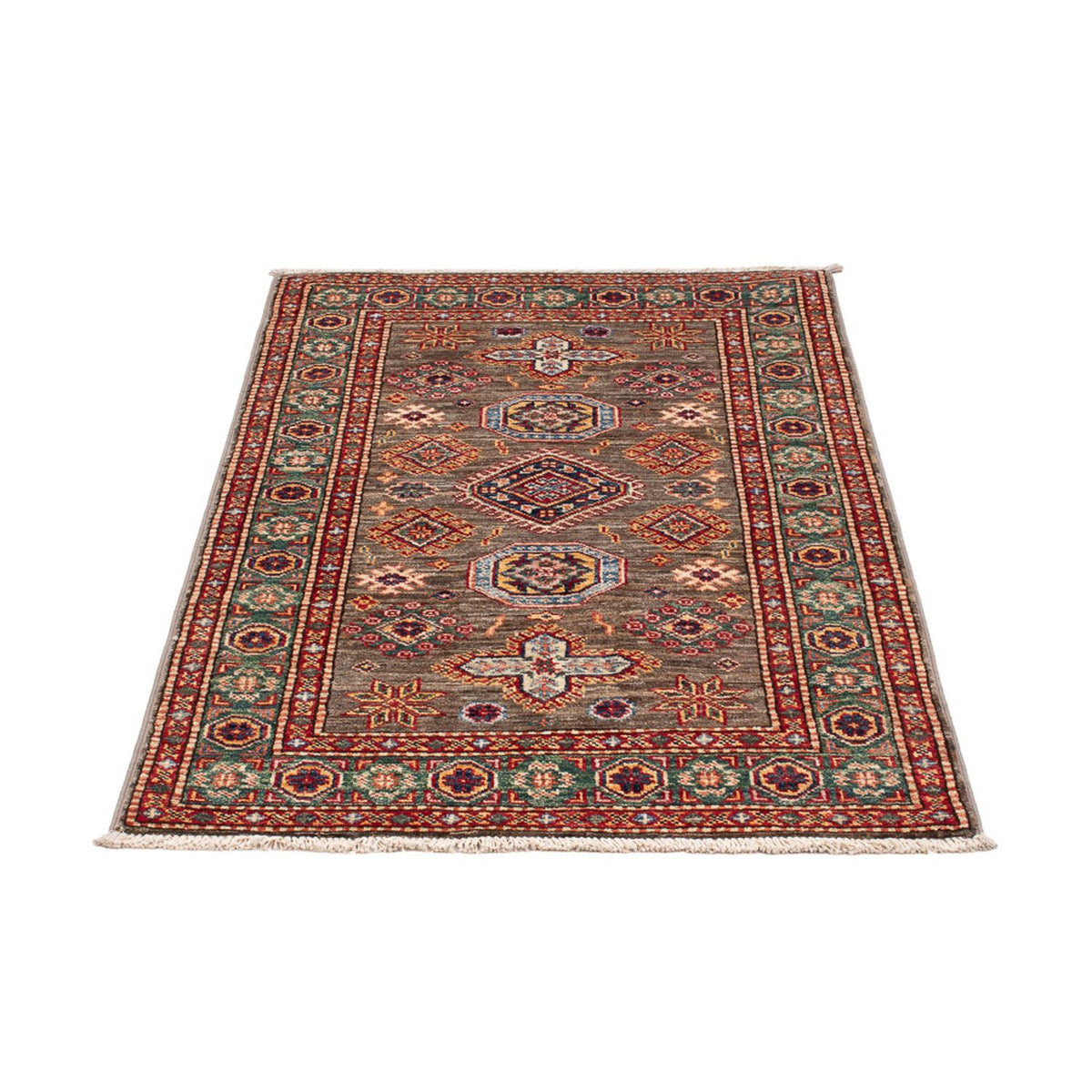Tappeto Ziegler - Kazak - Reale - 120 x 76 cm - marrone scuro