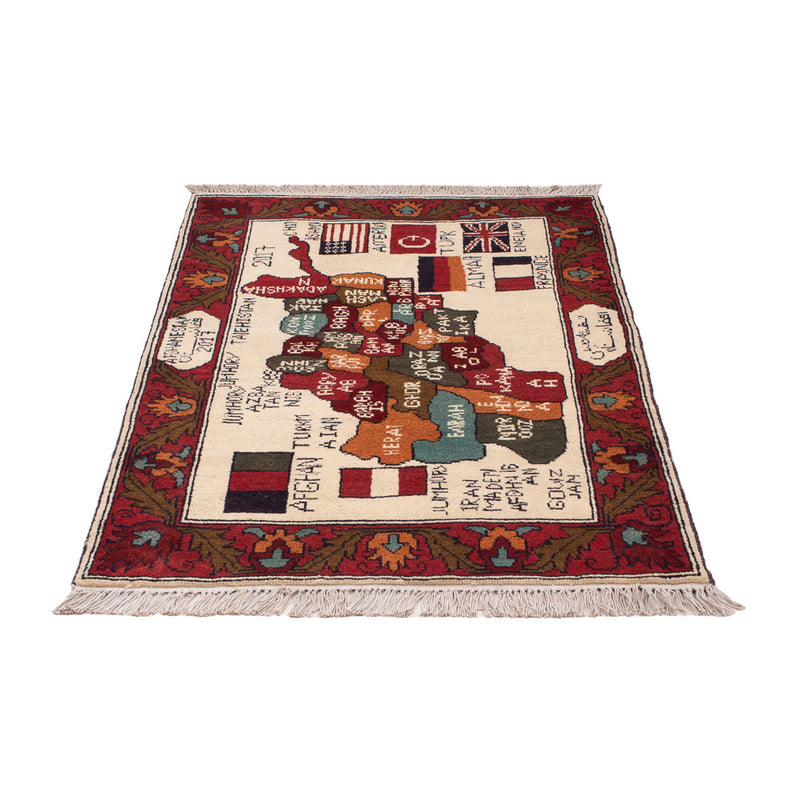 Tappeto afgano - Reale - 115 x 74 cm - multicolore