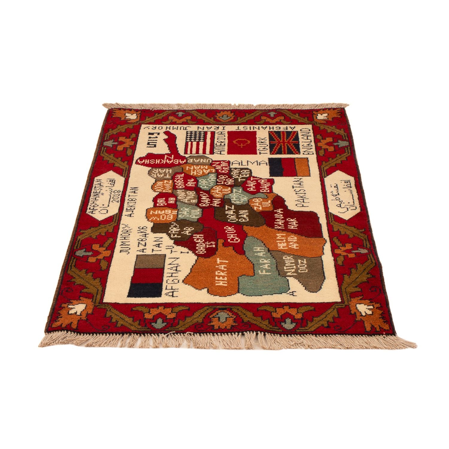 Tappeto afgano - Reale - 105 x 68 cm - multicolore