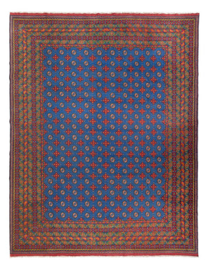 Tappeto afgano - Filpa - 392 x 300 cm - blu