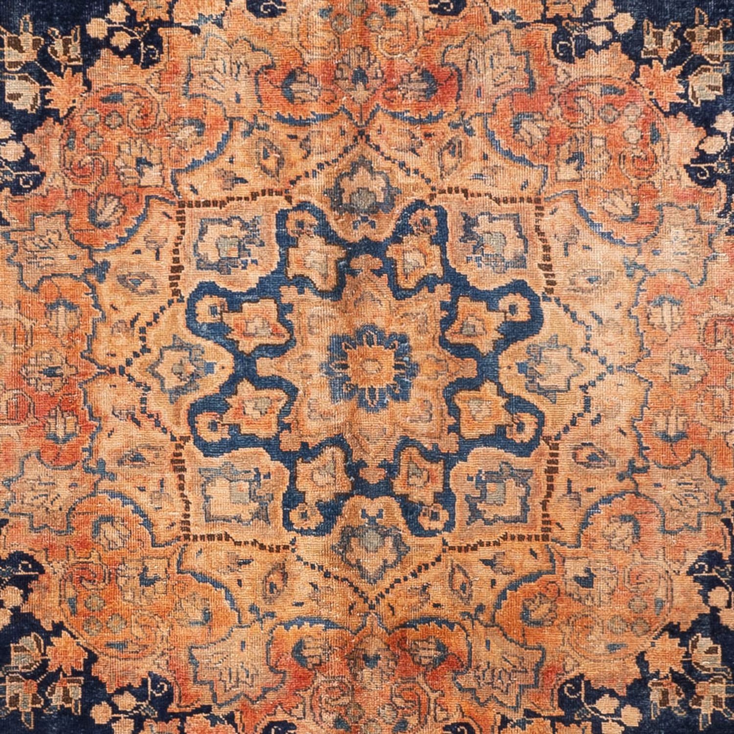 Tappeto vintage - 387 x 286 cm - blu scuro