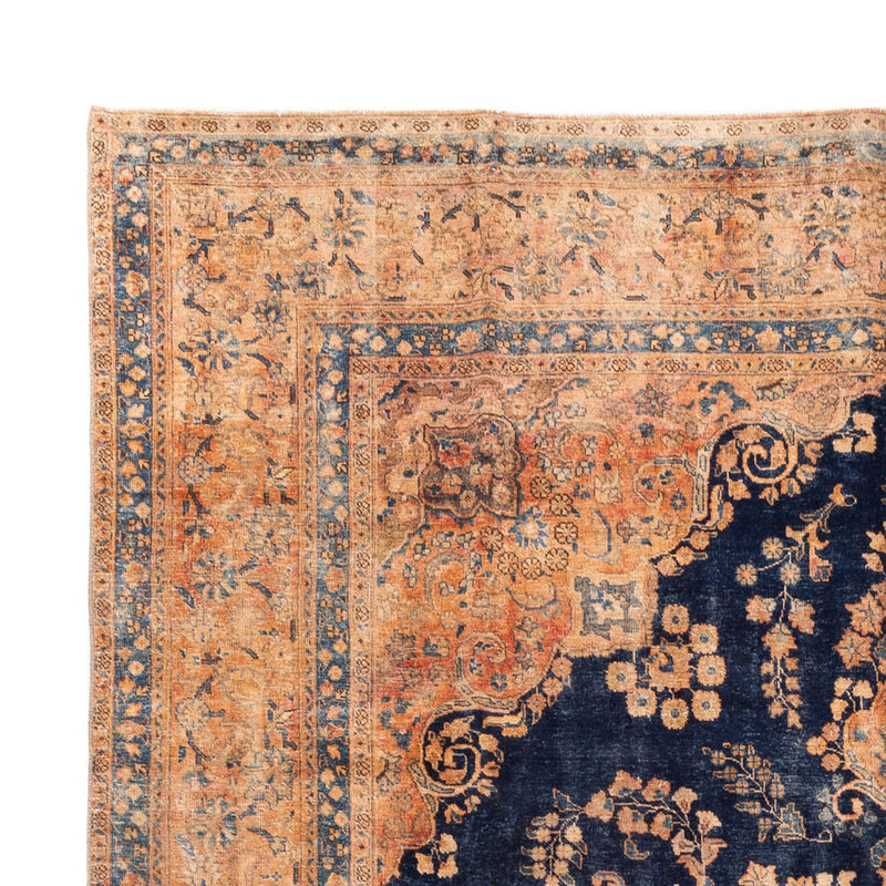 Tappeto vintage - 387 x 286 cm - blu scuro