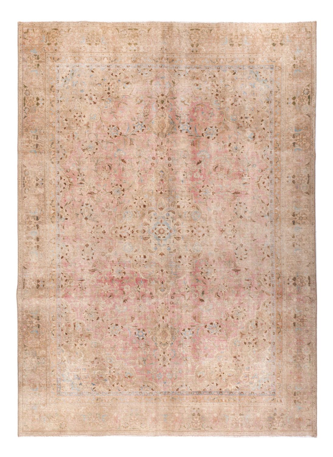 Tappeto vintage - 363 x 267 cm - beige scuro