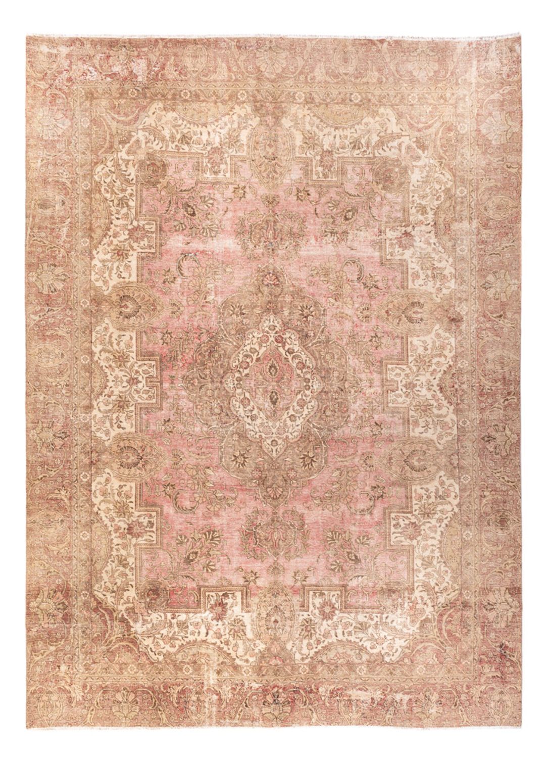 Tappeto vintage - 419 x 300 cm - beige scuro