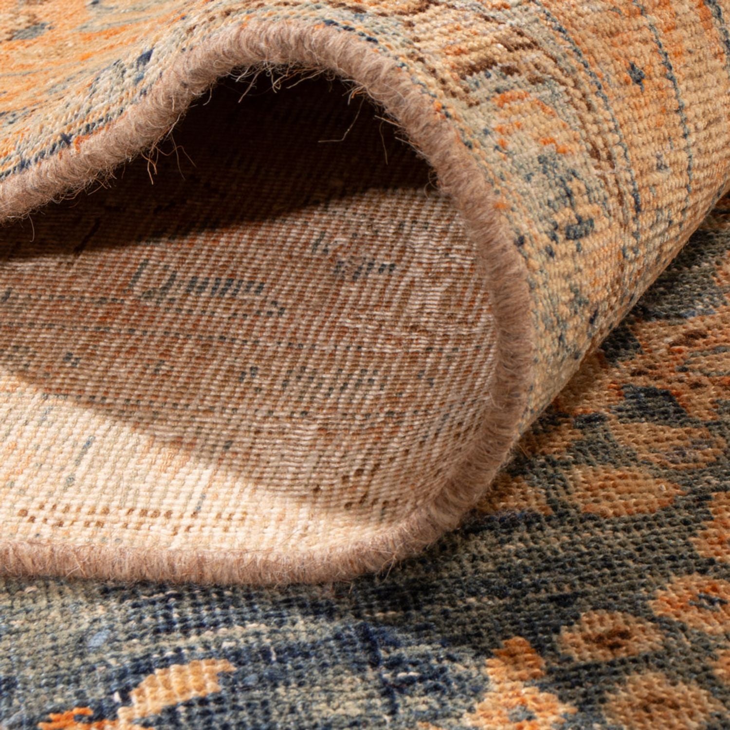 Tappeto vintage - 377 x 280 cm - blu