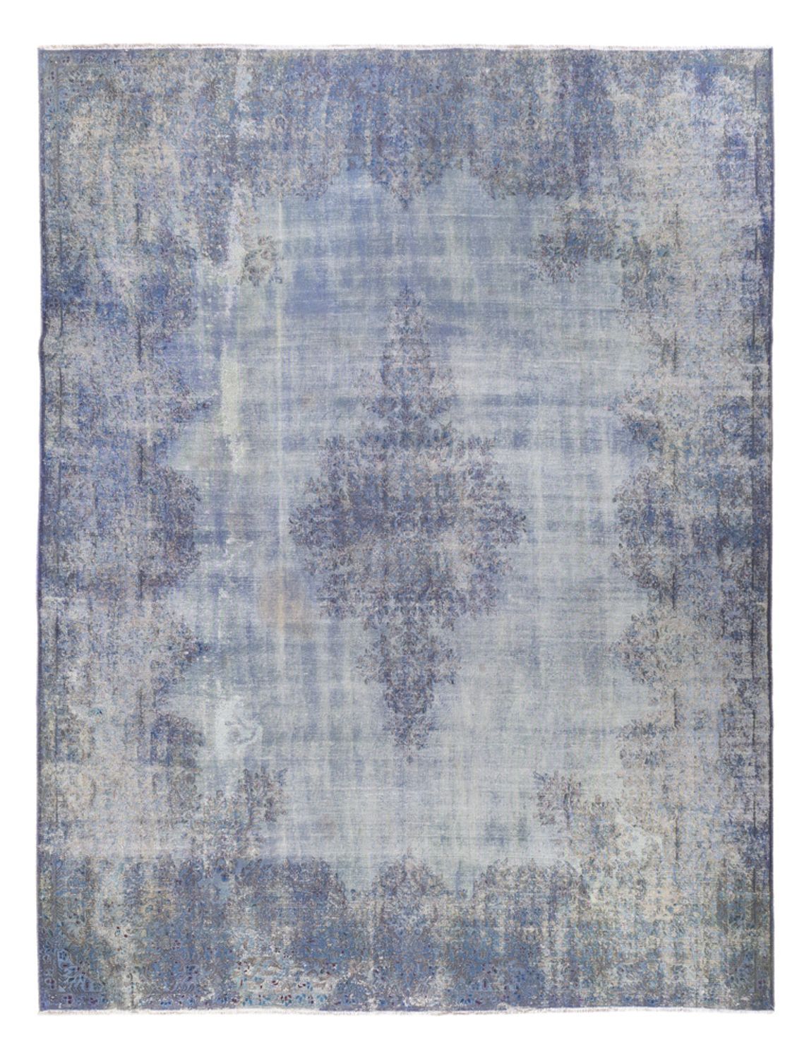 Tappeto vintage - 355 x 266 cm - blu scuro