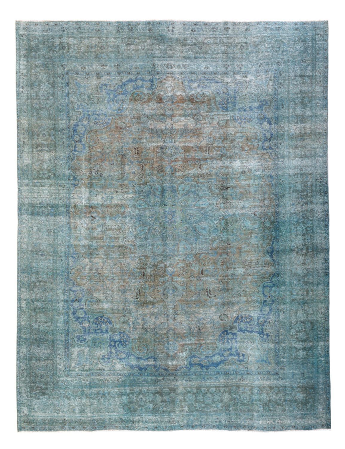 Tappeto vintage - 375 x 285 cm - blu scuro