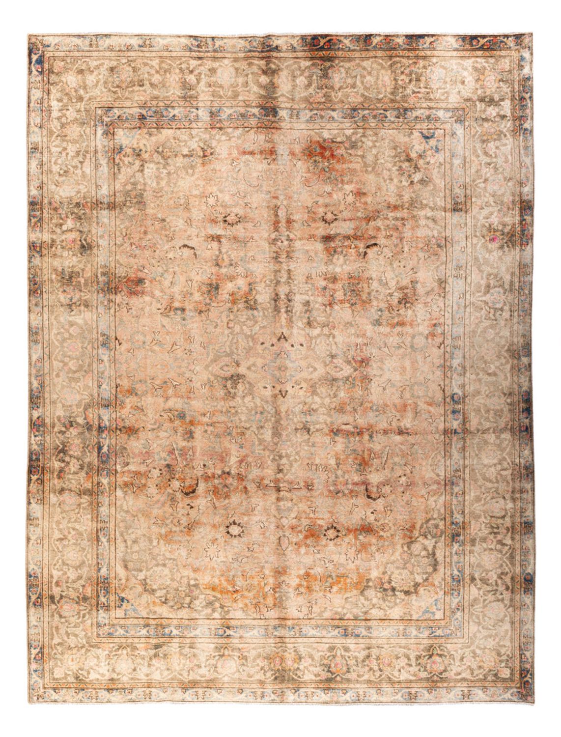 Tappeto vintage - 368 x 281 cm - beige scuro