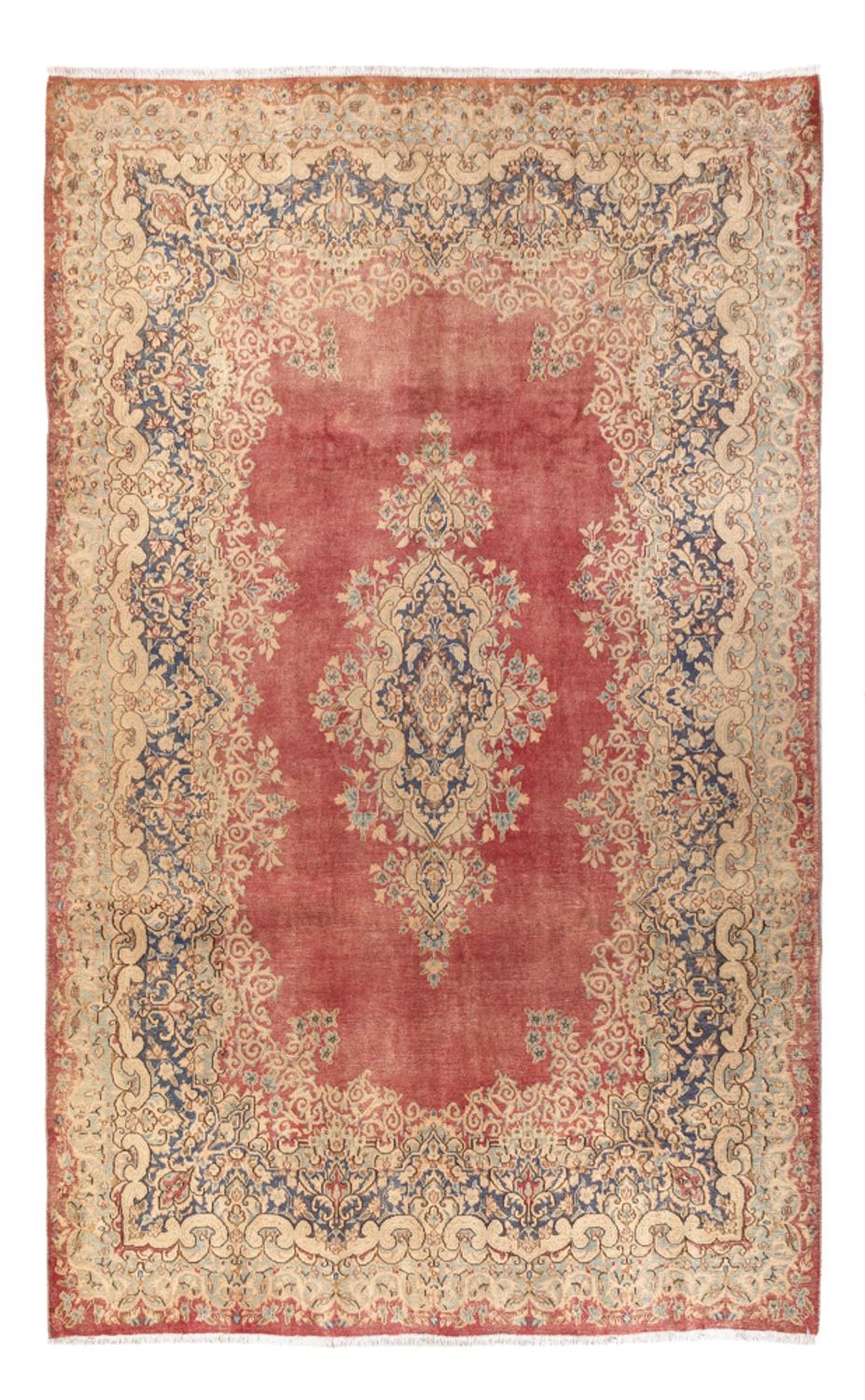 Tappeto vintage - 304 x 192 cm - rosso chiaro