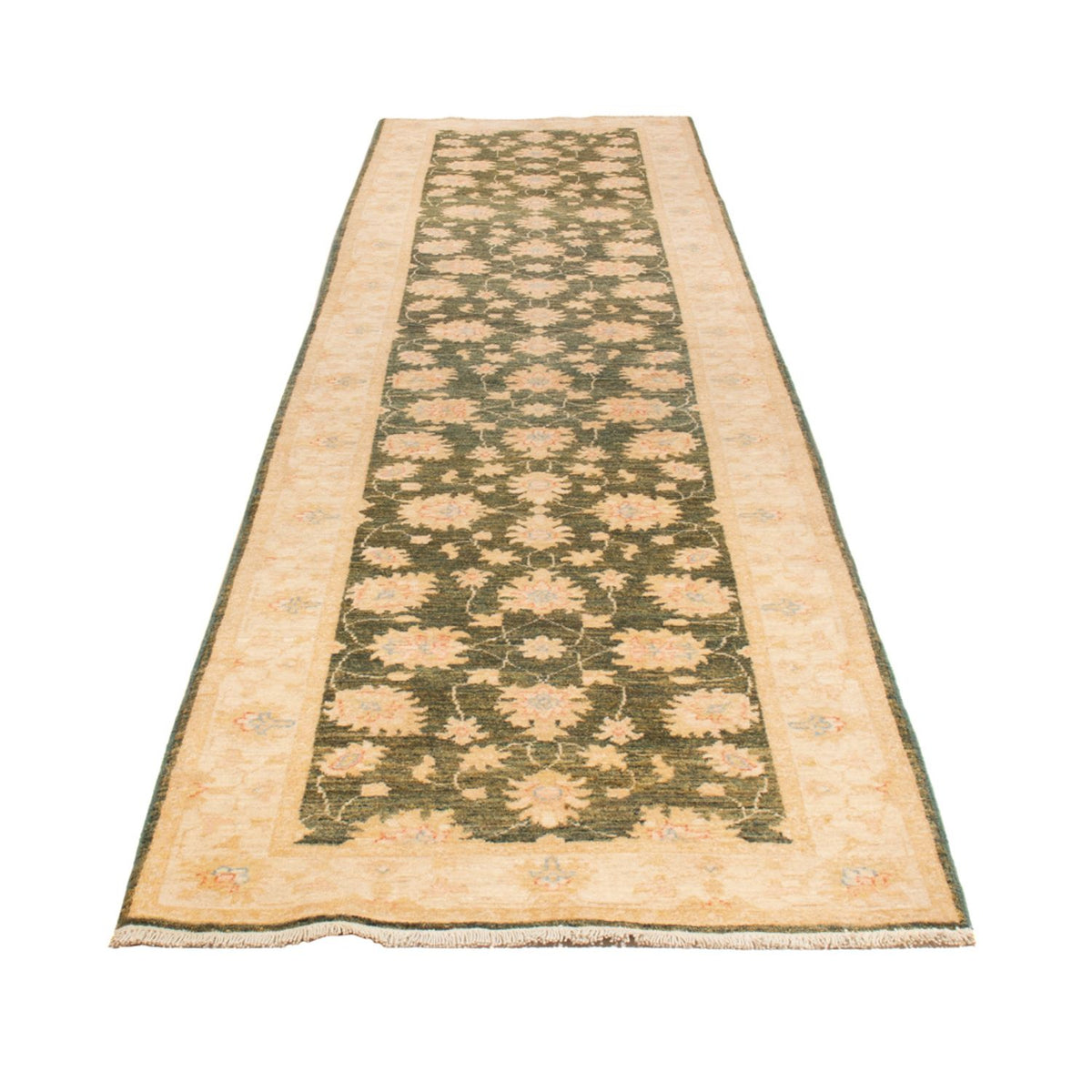 Tappeto corsia Tappeto Ziegler - 393 x 83 cm - verde oliva