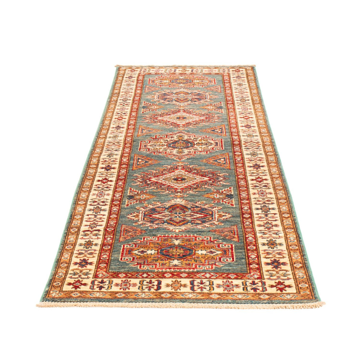 Tappeto corsia Tappeto Ziegler - Kazak - 246 x 75 cm - multicolore