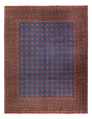 Tappeto afgano - Filpa - 394 x 300 cm - blu