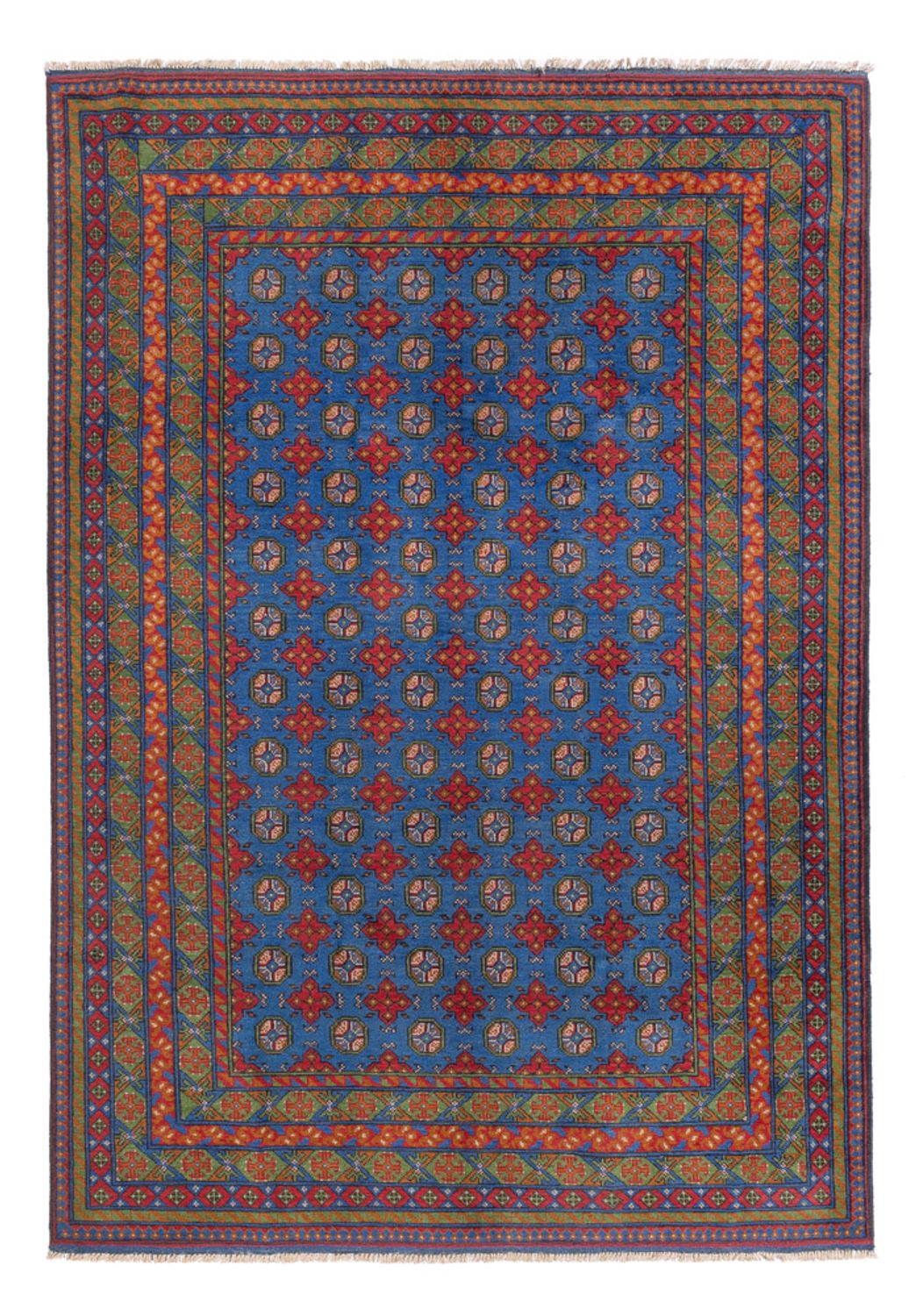 Tappeto afgano - Filpa - 296 x 203 cm - blu