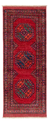 Tappeto corsia Tappeto afgano - 216 x 87 cm - rosso