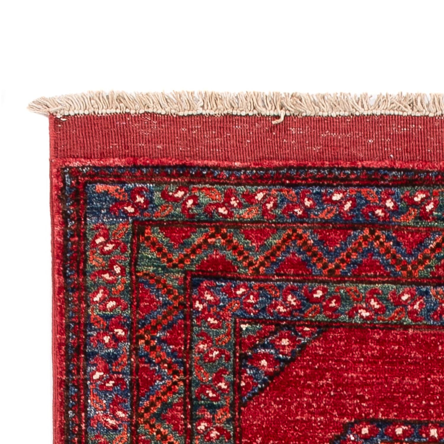 Tappeto corsia Tappeto afgano - 216 x 87 cm - rosso