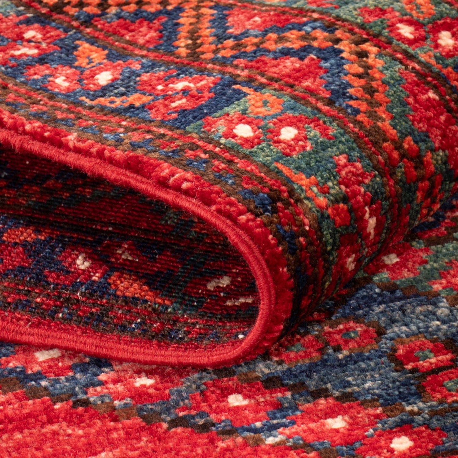 Tappeto corsia Tappeto afgano - 216 x 87 cm - rosso