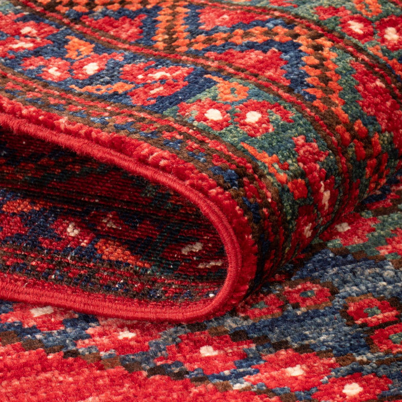 Tappeto corsia Tappeto afgano - 216 x 87 cm - rosso