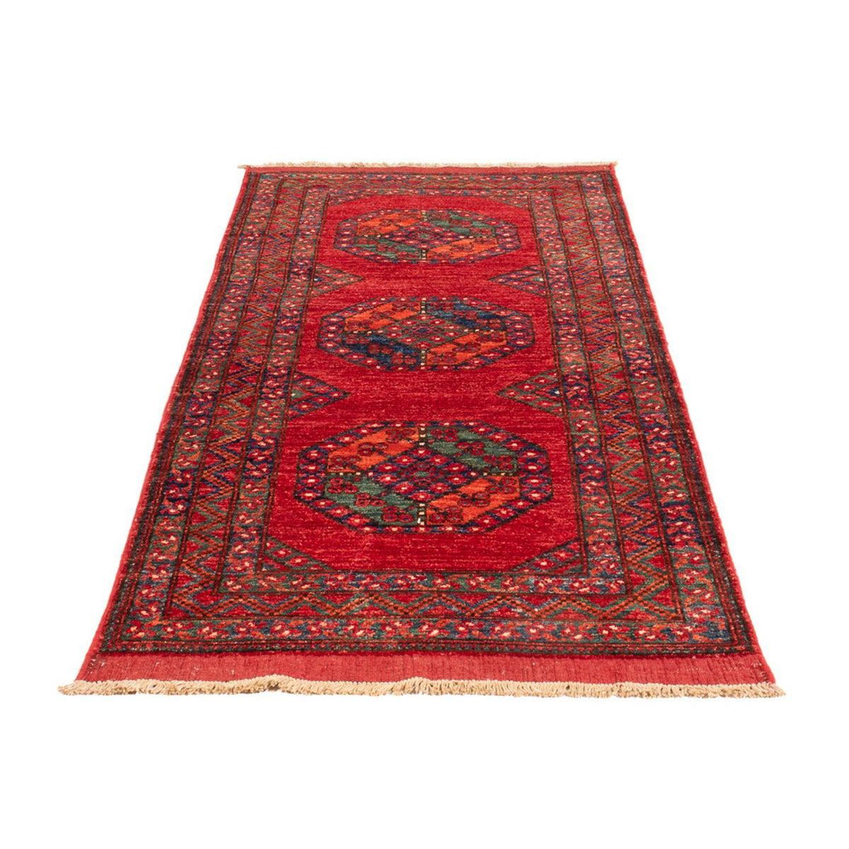 Tappeto corsia Tappeto afgano - 216 x 87 cm - rosso