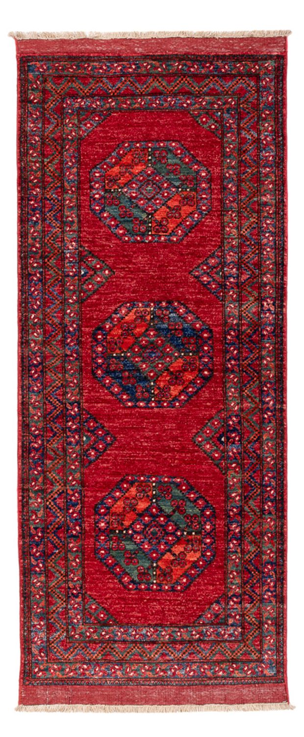 Tappeto corsia Tappeto afgano - 220 x 87 cm - rosso