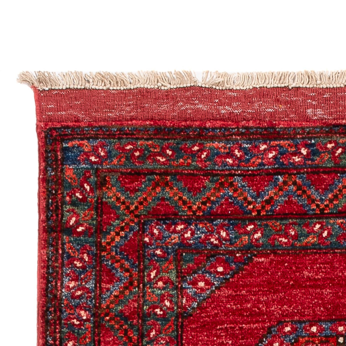Tappeto corsia Tappeto afgano - 220 x 87 cm - rosso