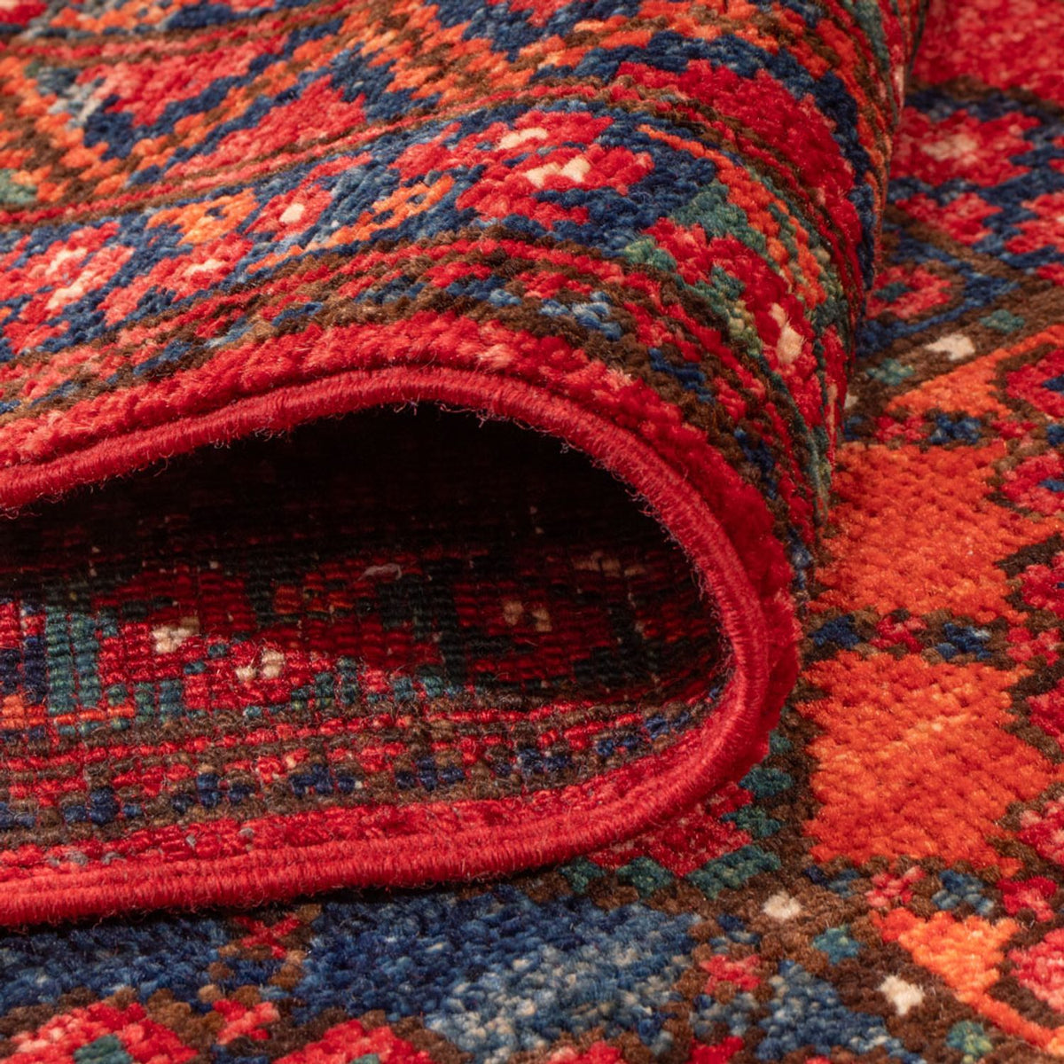 Tappeto corsia Tappeto afgano - 220 x 87 cm - rosso