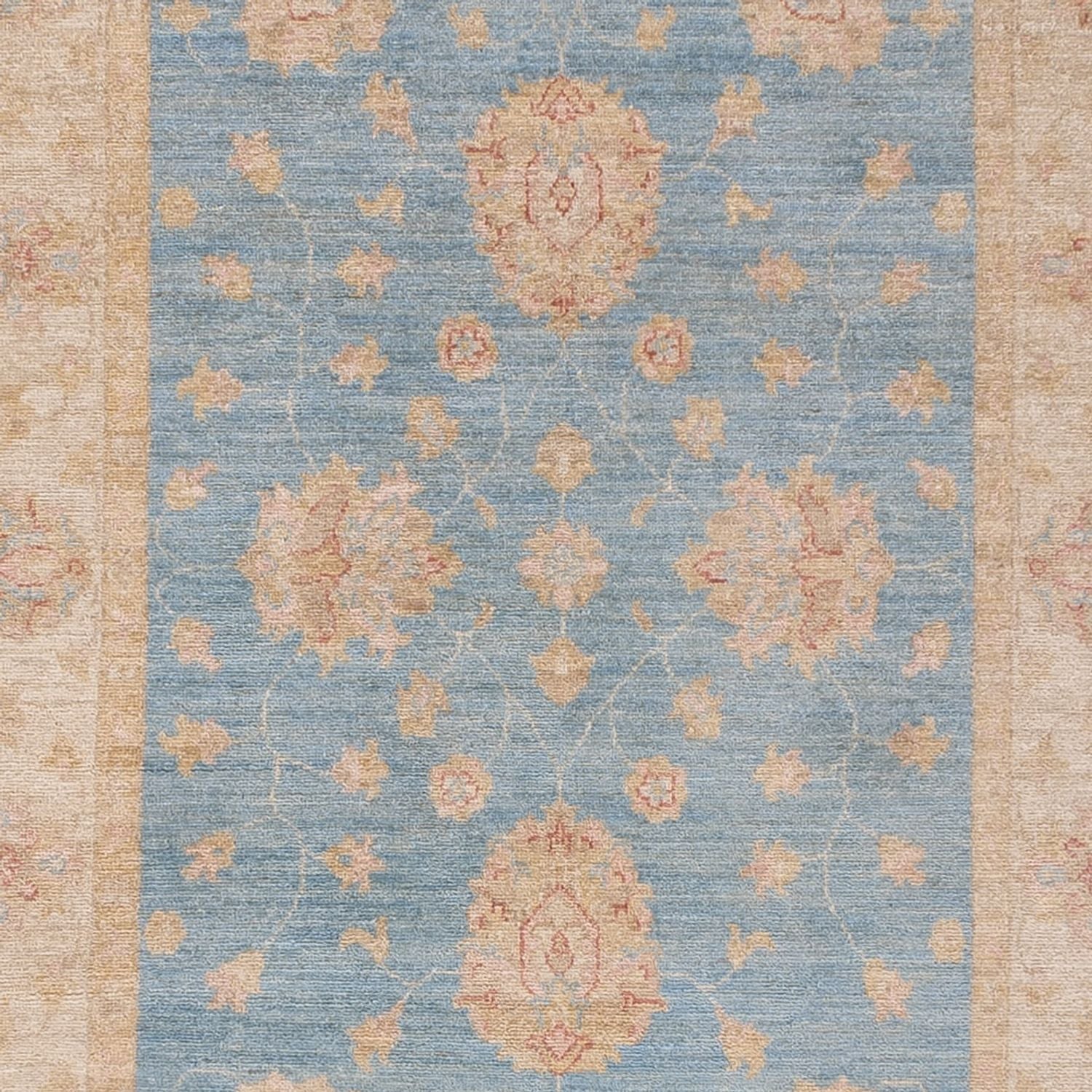 Tappeto corsia Tappeto Ziegler - 396 x 121 cm - blu chiaro