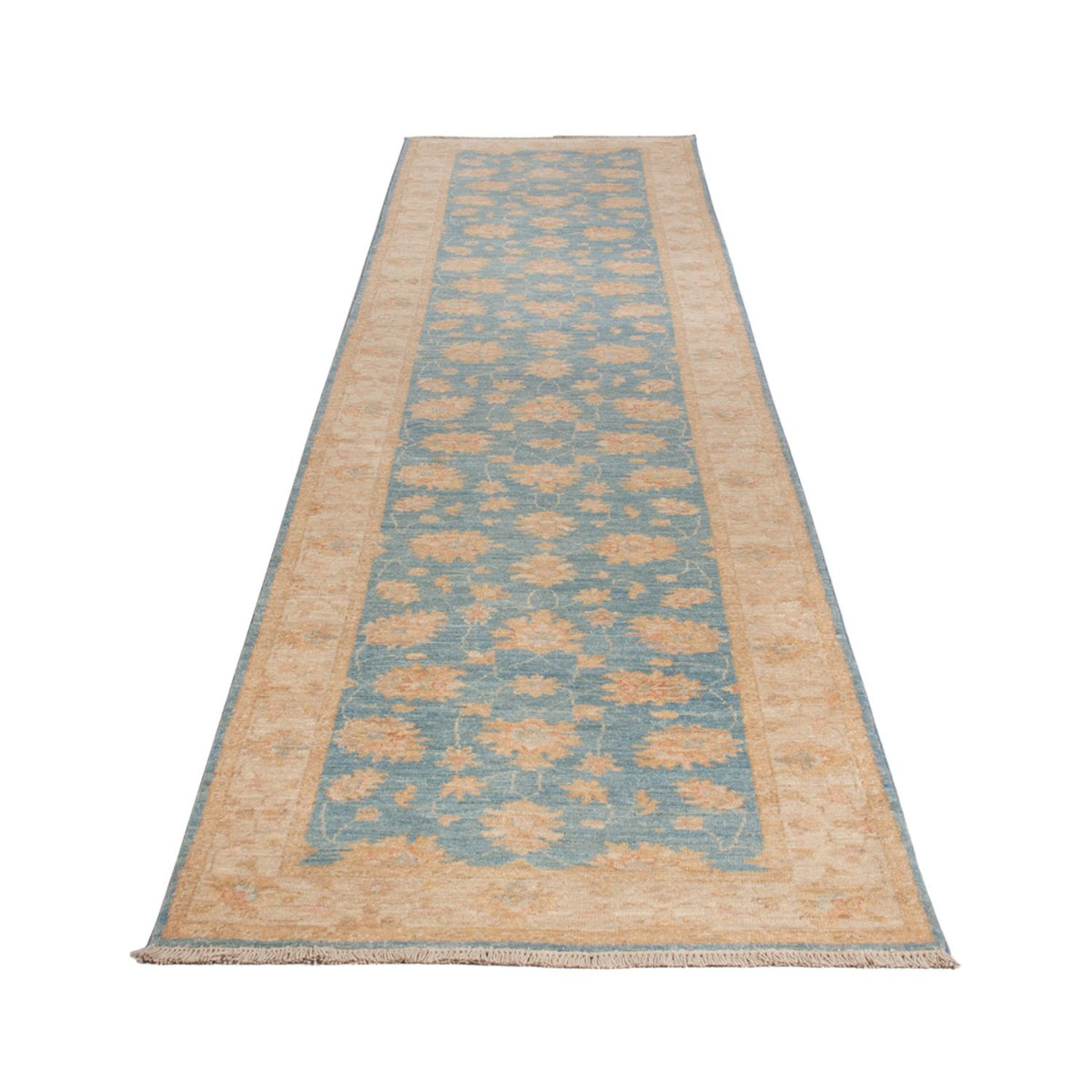 Tappeto corsia Tappeto Ziegler - 393 x 81 cm - blu chiaro