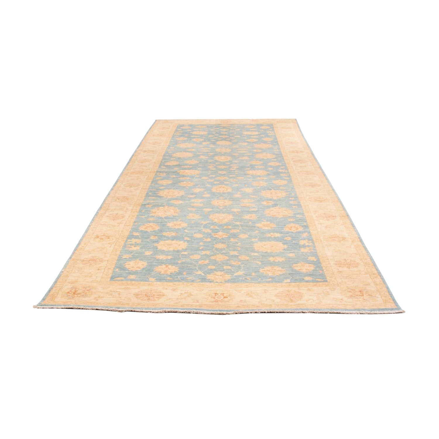 Tappeto corsia Tappeto Ziegler - 412 x 154 cm - blu chiaro