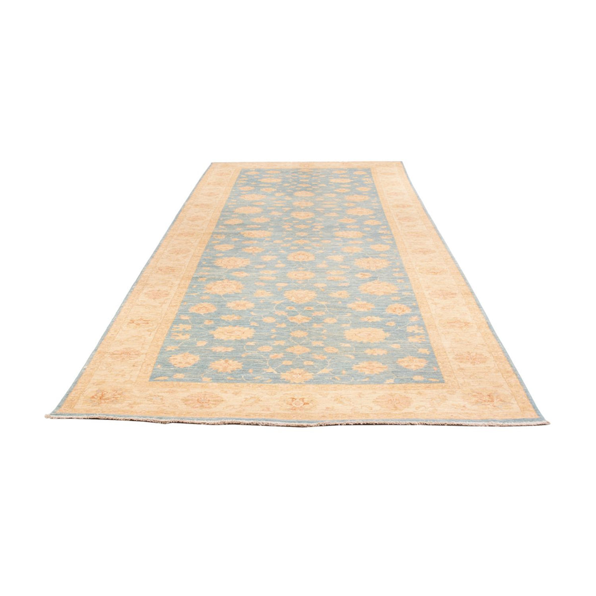 Tappeto corsia Tappeto Ziegler - 412 x 154 cm - blu chiaro
