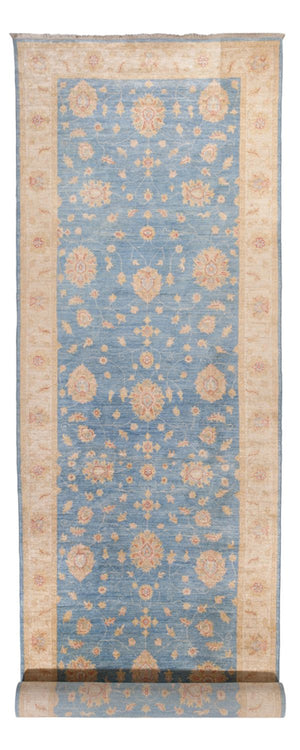 Tappeto corsia Tappeto Ziegler - 485 x 143 cm - blu chiaro