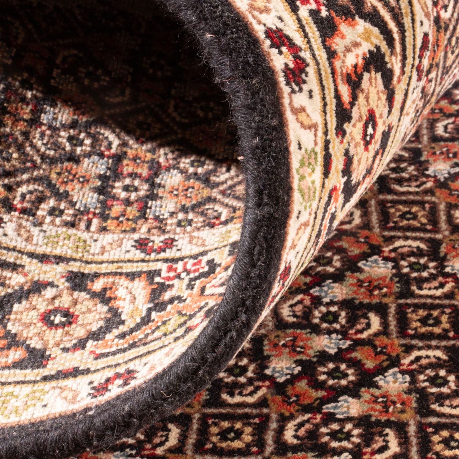 Tappeto corsia Tappeto orientale - Tabriz - 406 x 82 cm - antracite