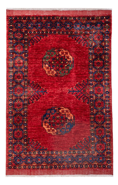 Tappeto afgano 122x183cm - Tappeto orientale - rosso