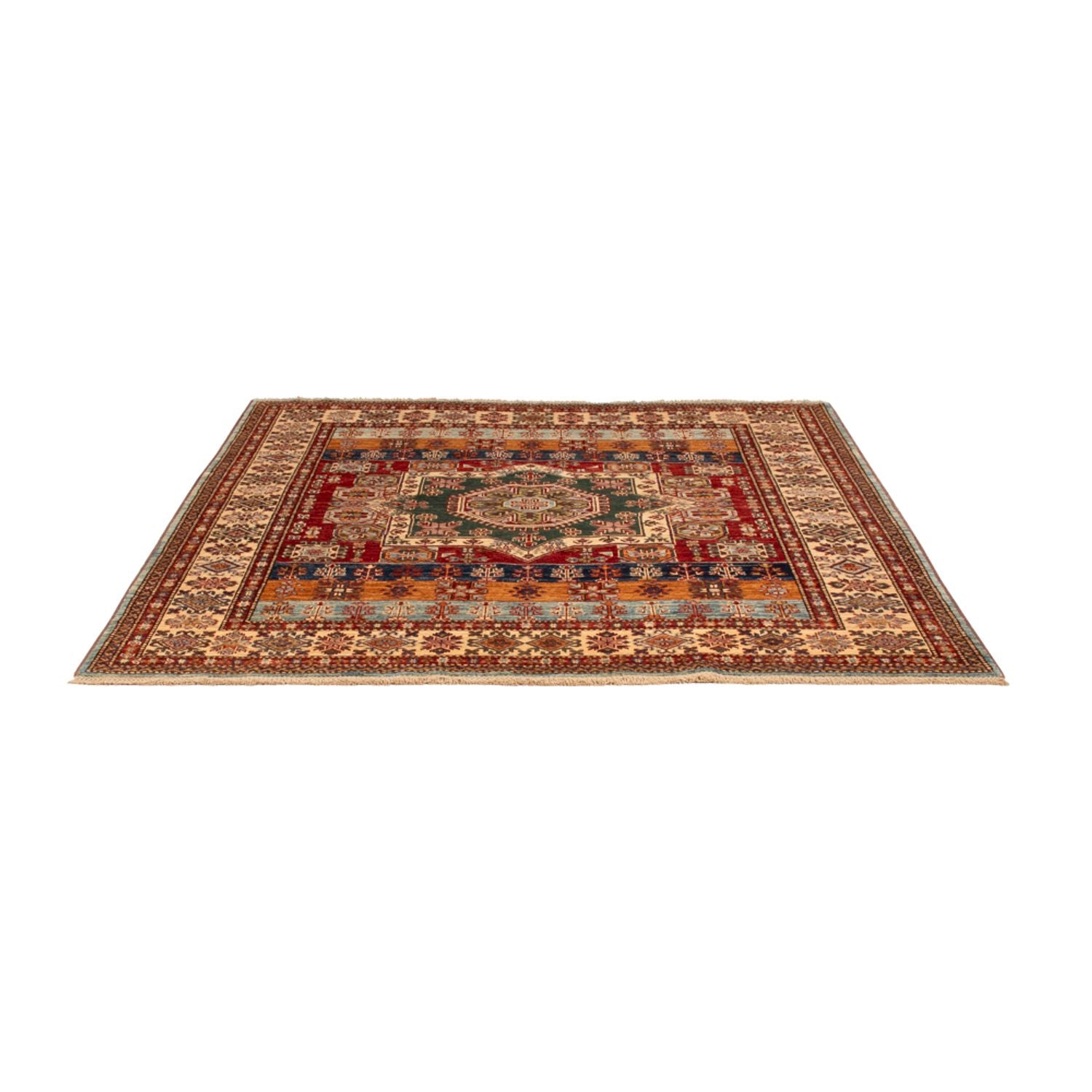Tappeto Ziegler - Kazak quadrato  - 181 x 185 cm - multicolore