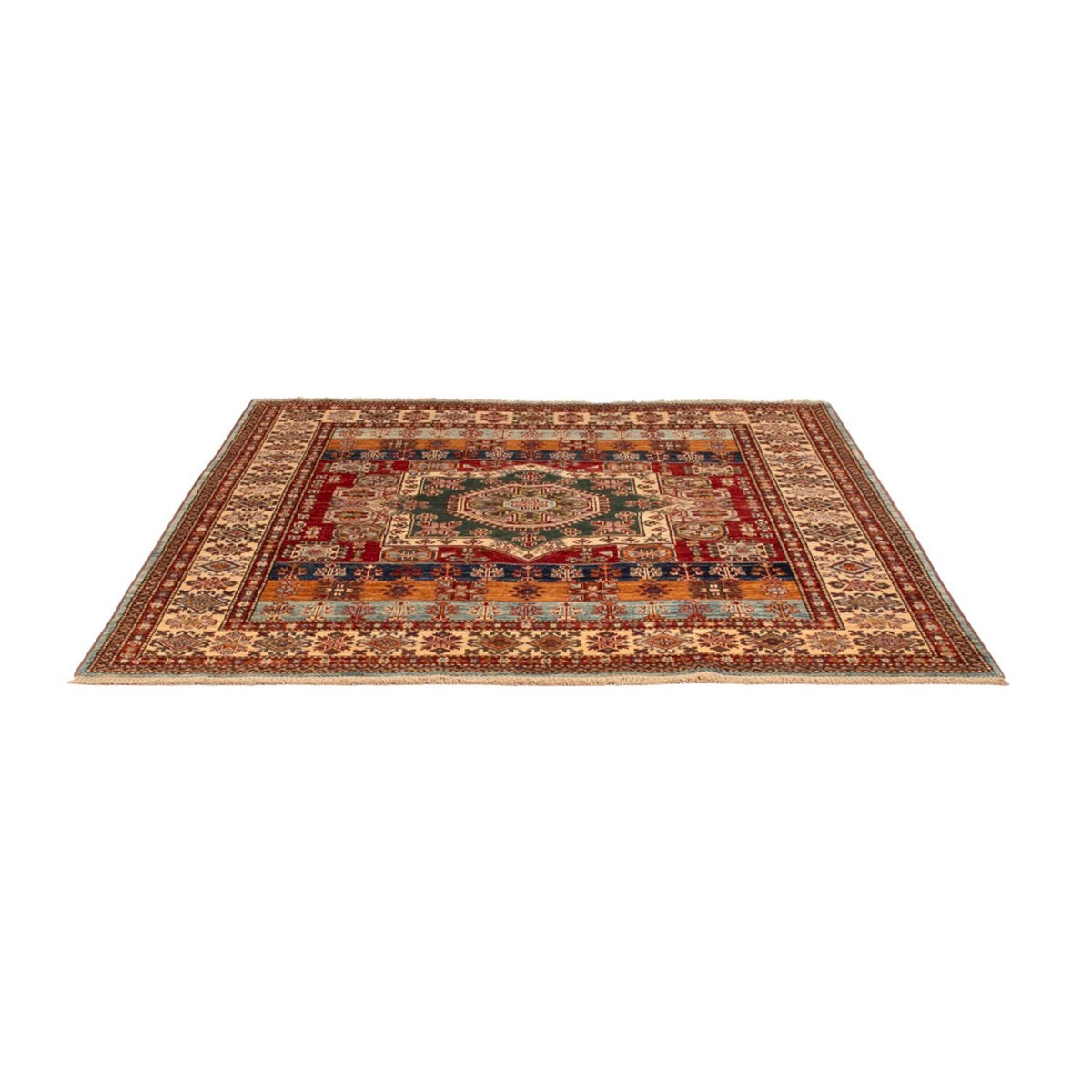 Tappeto Ziegler - Kazak quadrato  - 181 x 185 cm - multicolore