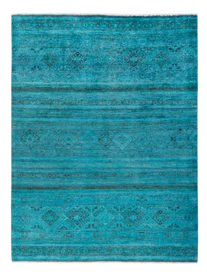 Tappeto Ziegler - Vintage/Tinto di moda - 201 x 148 cm - blu