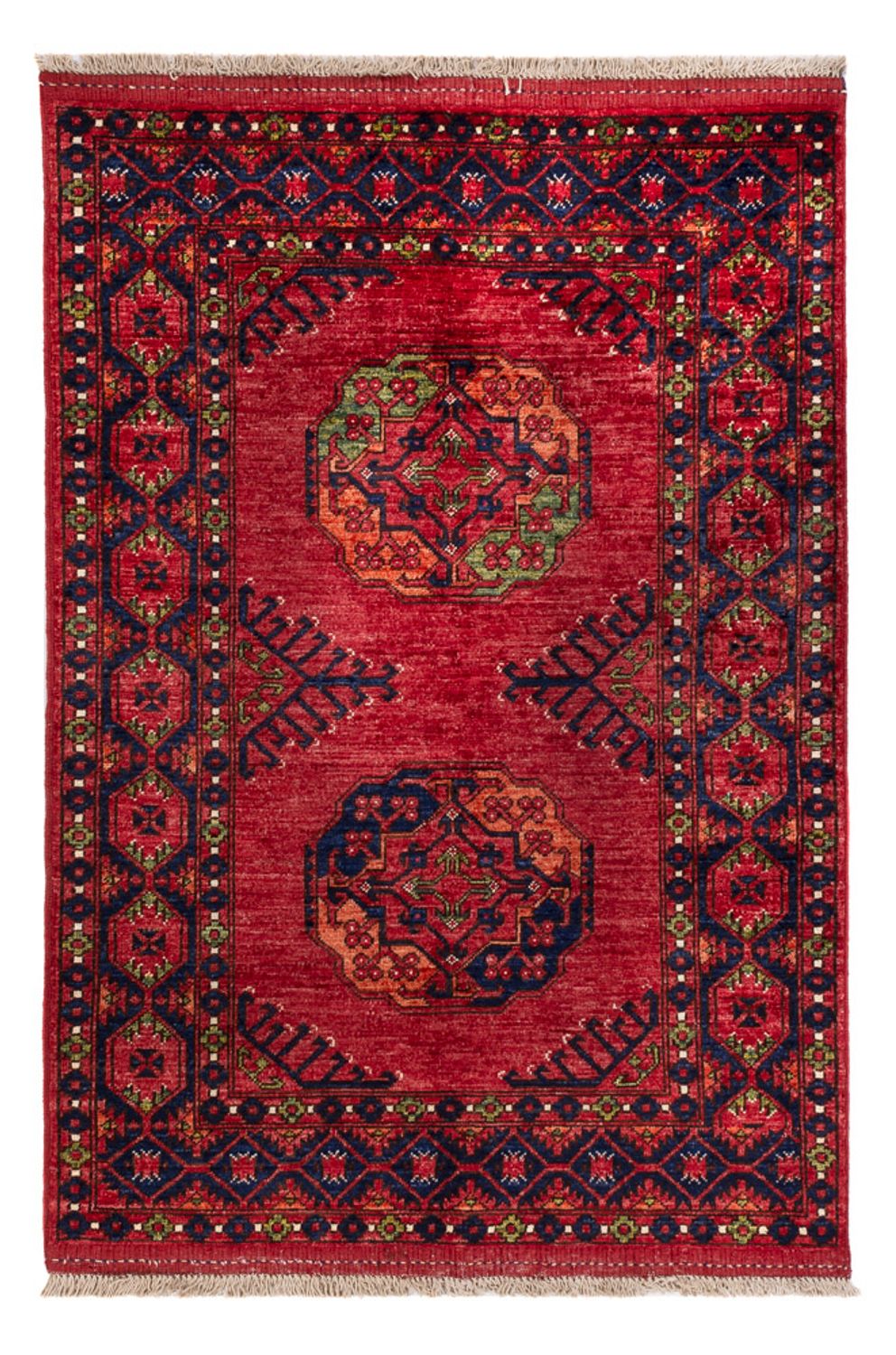 Tappeto afgano - Kunduz - 148 x 100 cm - rosso