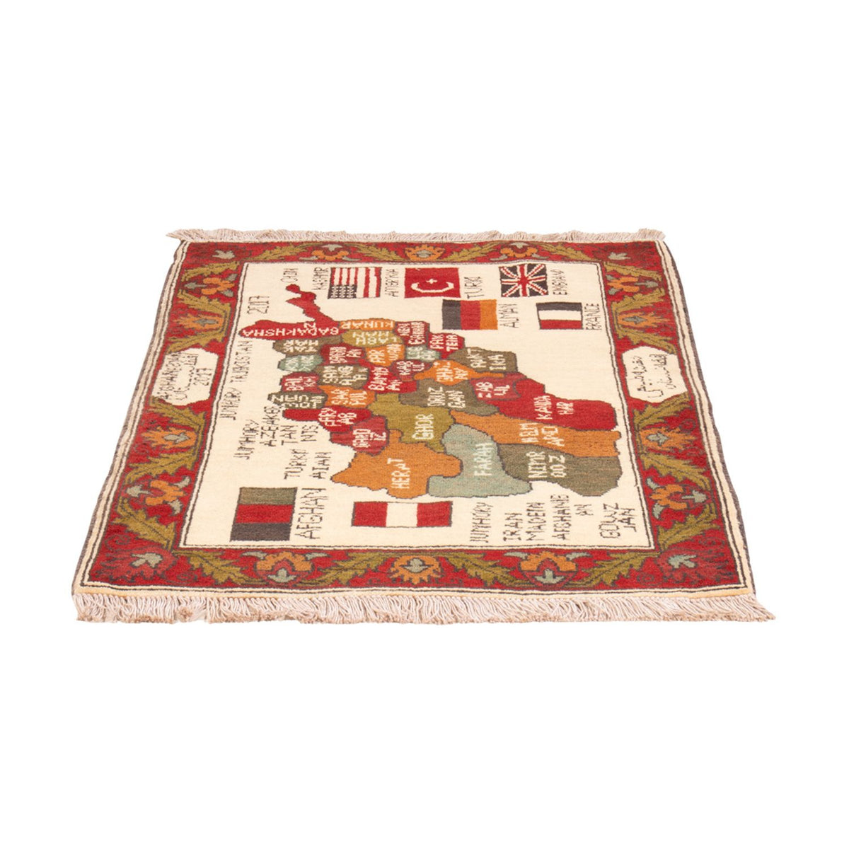 Tappeto afgano - 104 x 71 cm - multicolore