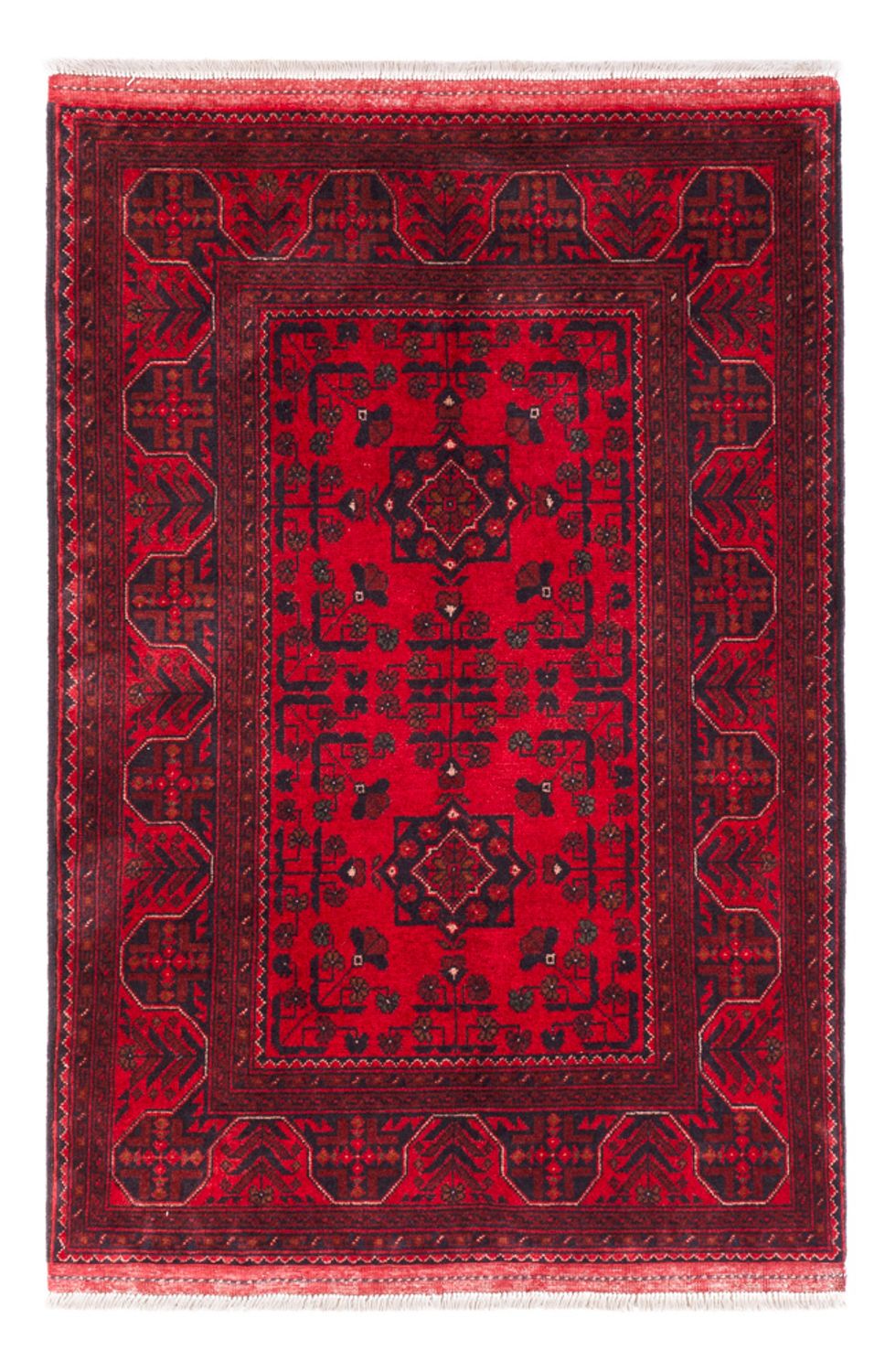 Tappeto afgano - Kunduz - 150 x 98 cm - rosso