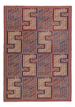 Tappeto Kelim - Orientale - Soumak - 217 x 157 cm - multicolore