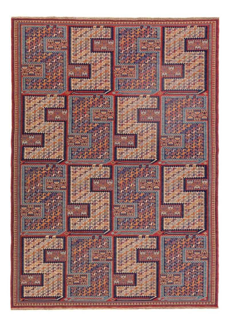 Tappeto Kelim - Orientale - Soumak - 217 x 157 cm - multicolore