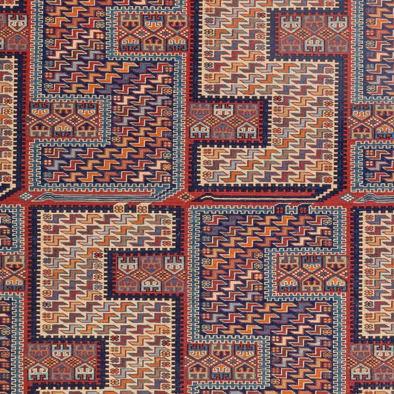 Tappeto Kelim - Orientale - Soumak - 217 x 157 cm - multicolore