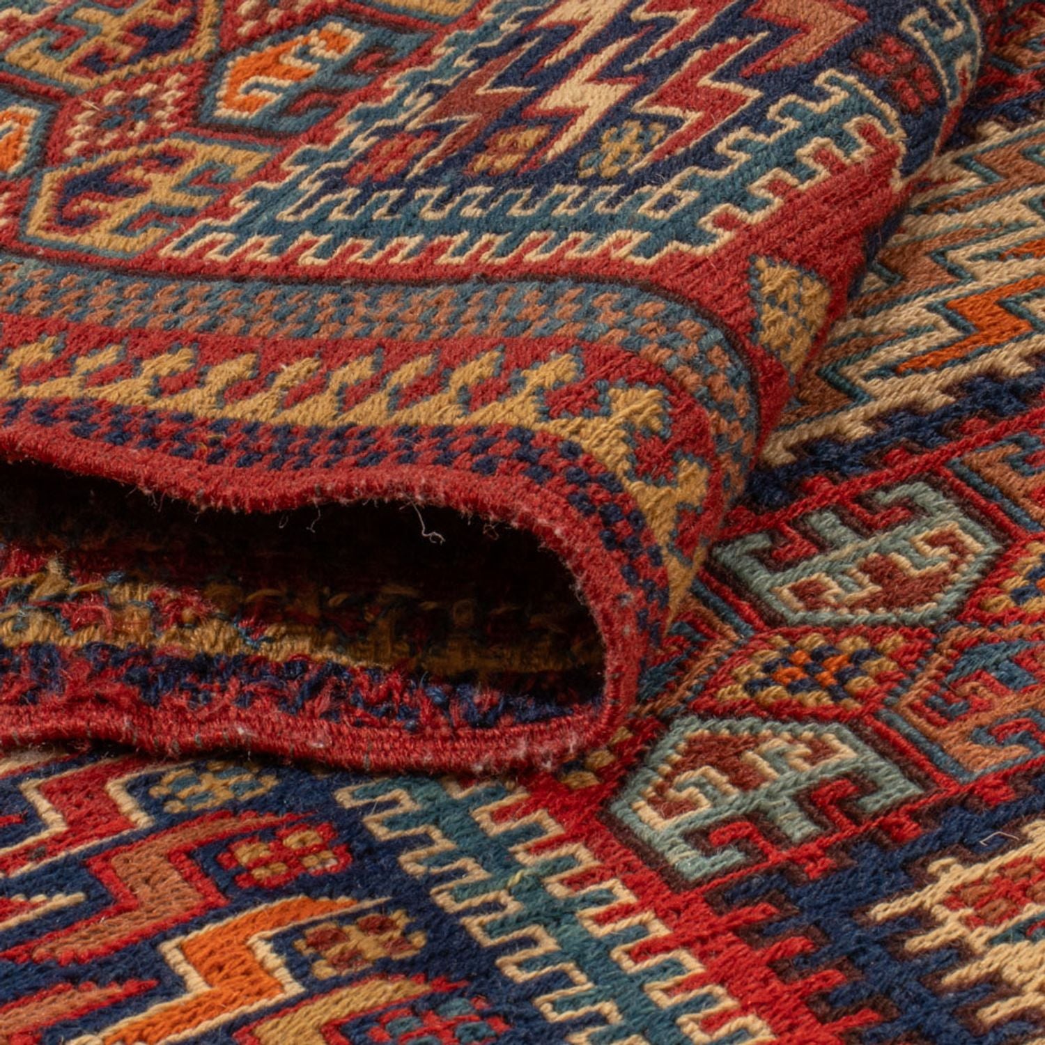 Tappeto Kelim - Orientale - Soumak - 217 x 157 cm - multicolore